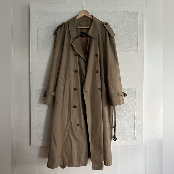 Vintage Jackets & Blazers - Vintage Newport Harbor Tan Trench Coat